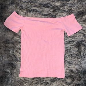 Off the shoulder crop top